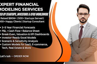 be your financial analyst, will do financial planning, budgeting, forecasting