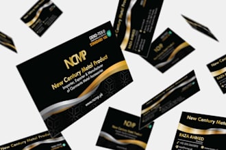 design a modern double sided business card with spot uv