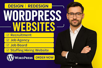 create recruitment, job agency, job board, staffing hiring website