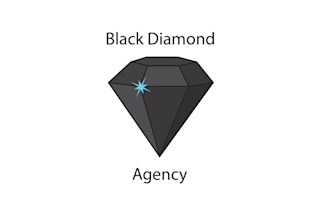 make good looking black diamond agency logo
