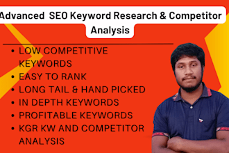 do advanced SEO keyword research and competitor analysis