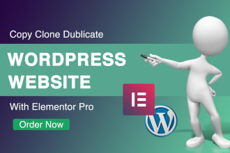 design or copy clone website into wordpress webiste