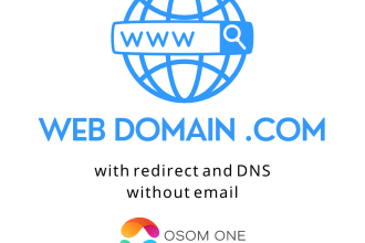 register or transfer a dot com domain with redirect and dns