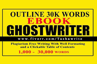 be your ebook writer, ghostwriter, ghost book writer, ghostwrite, kindle writer