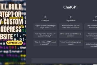 professional ai chatbot development for your website with chatgpt