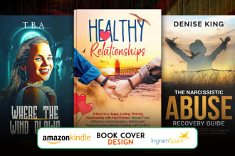 design ebook cover, kindle cover  or paperback