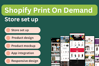 build print on demand shopify store with printify  printful