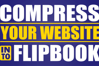 compress your website into a flipbook