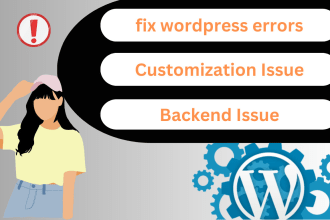 fix wordpress errors, customization issues, and bugs