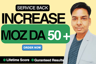 increase domain authority upto da 50, da 60