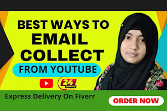 provide best youtube influencers email leads for your outreach campaign