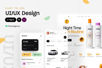 do website ui design, dashboard, mobile app, UI UX design, UI UX design