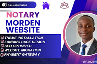 design attorney, lawyer, notary and law firm wordpress website