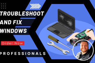 troubleshoot and fix your windows, mac, computer, laptop remotely