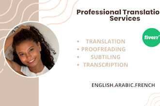 provide high quality translation from english to arabic