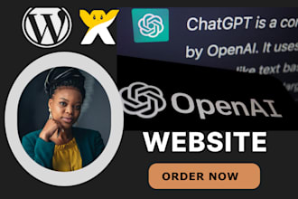 build chatgpt openai wordpress and wix website with gpt3, chatgpt4 API