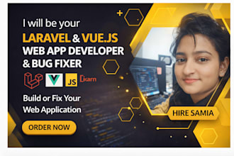 develop scalable laravel and vue js web applications