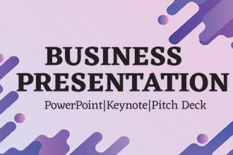 design business powerpoint presentation, google slides and pitch deck on canva