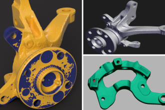 reverse engineering, 3d cad design, cad modeling from 3d scan data