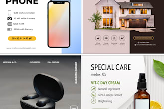 create engaging social media posts and sales banners