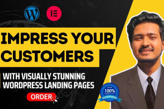 be your expert wordpress elementor developer for responsive landing page design