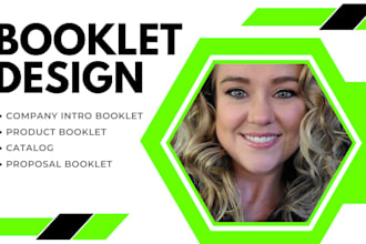 design a professional business booklet or product catalog