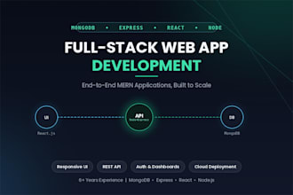 build a full stack web application using react  express, node, and mongodb