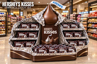 design 3d retail displays, posm and product display stands
