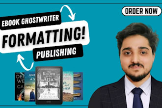 ghostwrite, format and publish your nonfiction ebook and KDP paperback