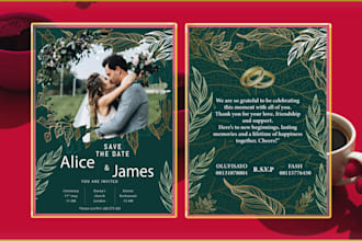 invitation designer wedding, birthday, print and digital