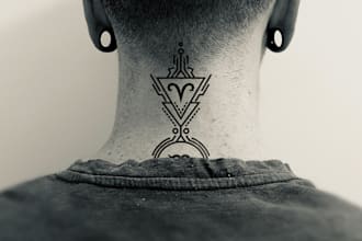 make professional minimalist tattoo design