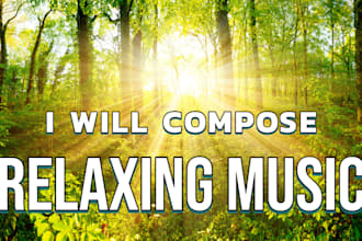 compose relaxing music whit or whitout nature sounds