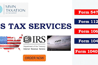 prepare tax forms 5472, 1120, 1065, 1040