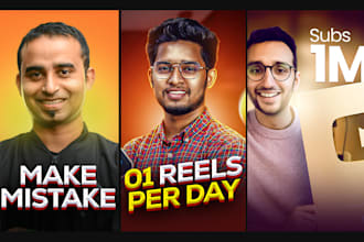 design reels thumbnail, instagram, youtube shorts cover, online course banner