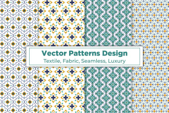 design unique textile seamless clothing fabric repeat vector pattern for print