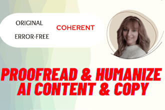 proofread and edit ai generated content