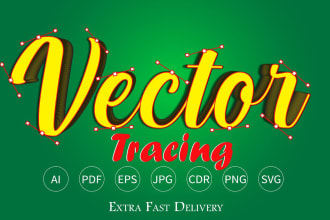 vector tracing, raster to vector, redraw, edit any logo and image, sharpen