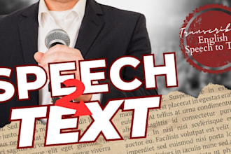 transcribe your speech to text