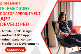 develop hippa telemedicine app, doctor appointment app, book your doctor