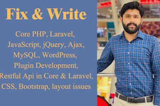 fix write php javascript jquery laravel wordpress