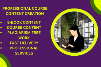 create interesting online course content for you