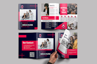 design amazing brochure, company profile, handbook, proposal, report