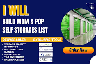 build a mom and pop self storage leads list