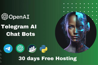 create an advanced ai telegram bot for you using python