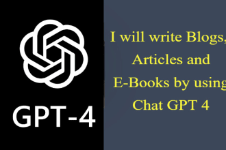 write SEO blogs, articles and ebooks by using chat gpt 4