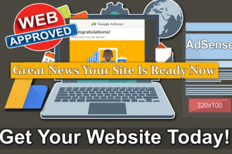 build google adsense approval website and pages