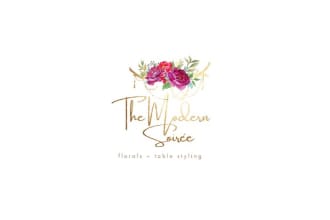unique minimalist feminine floral botanical boho hand drawn logo design