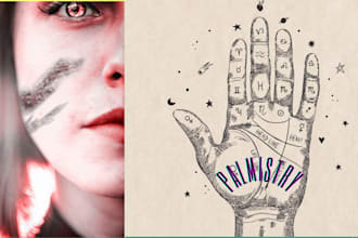 professional palm reading with video report in 24 hours