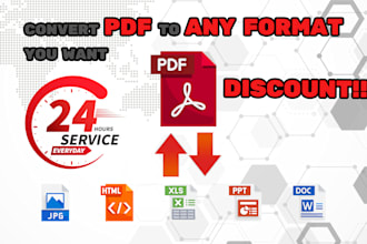 convert PDF to any format