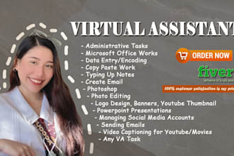 be your passionate general virtual assistant